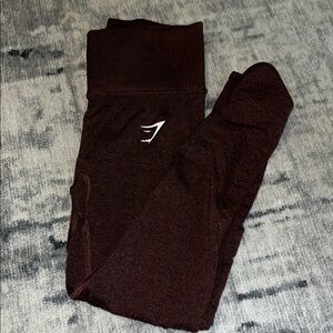 Maroon Vital Rise Gymshark Leggings